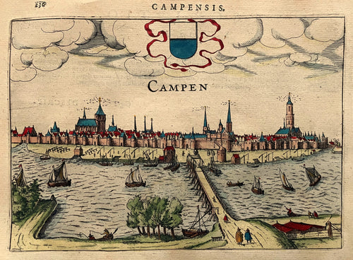 Kampen Profielgezicht - J Jansz / L Guicciardini - 1616