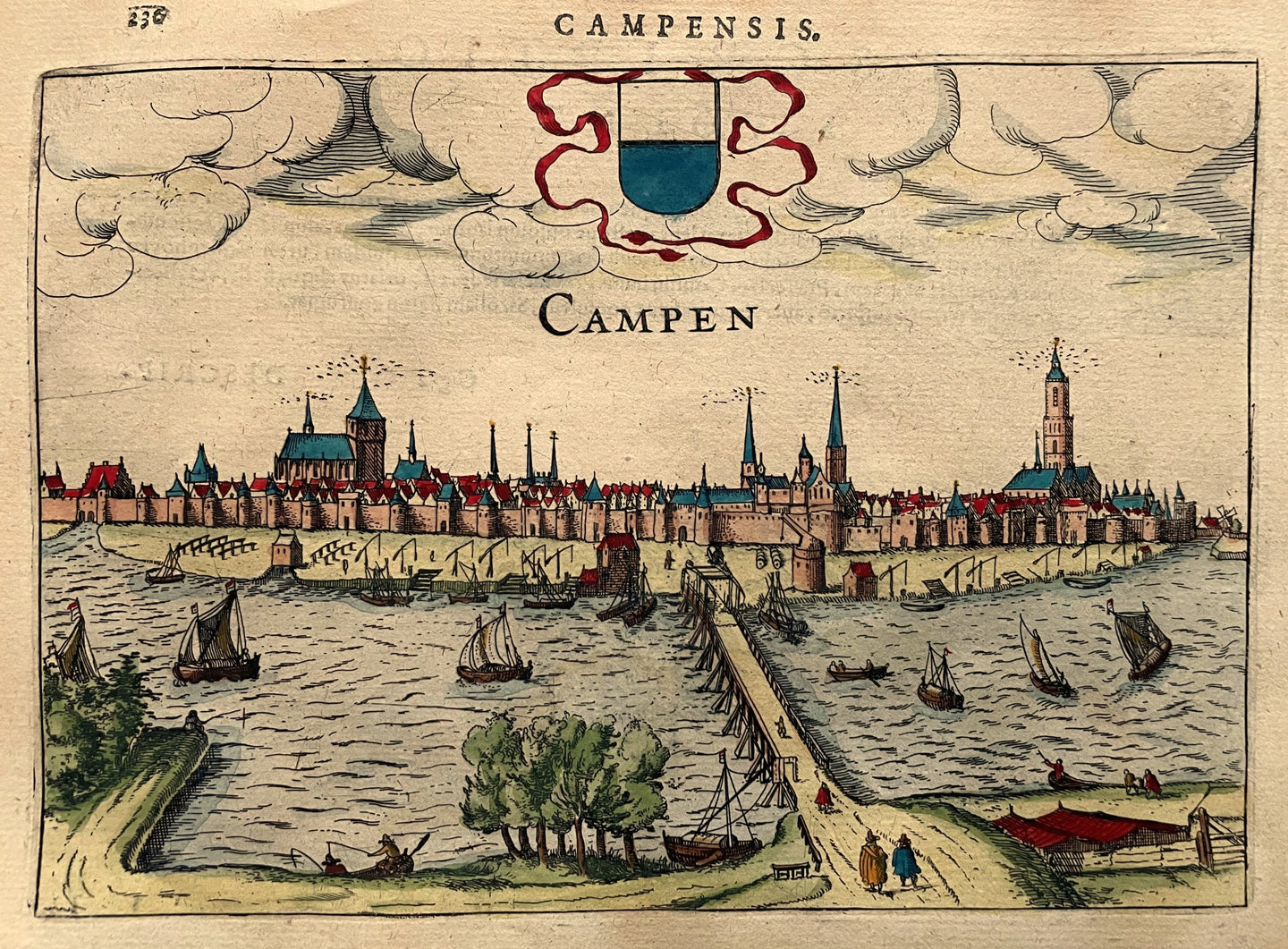 Kampen Profielgezicht - J Jansz / L Guicciardini - 1616