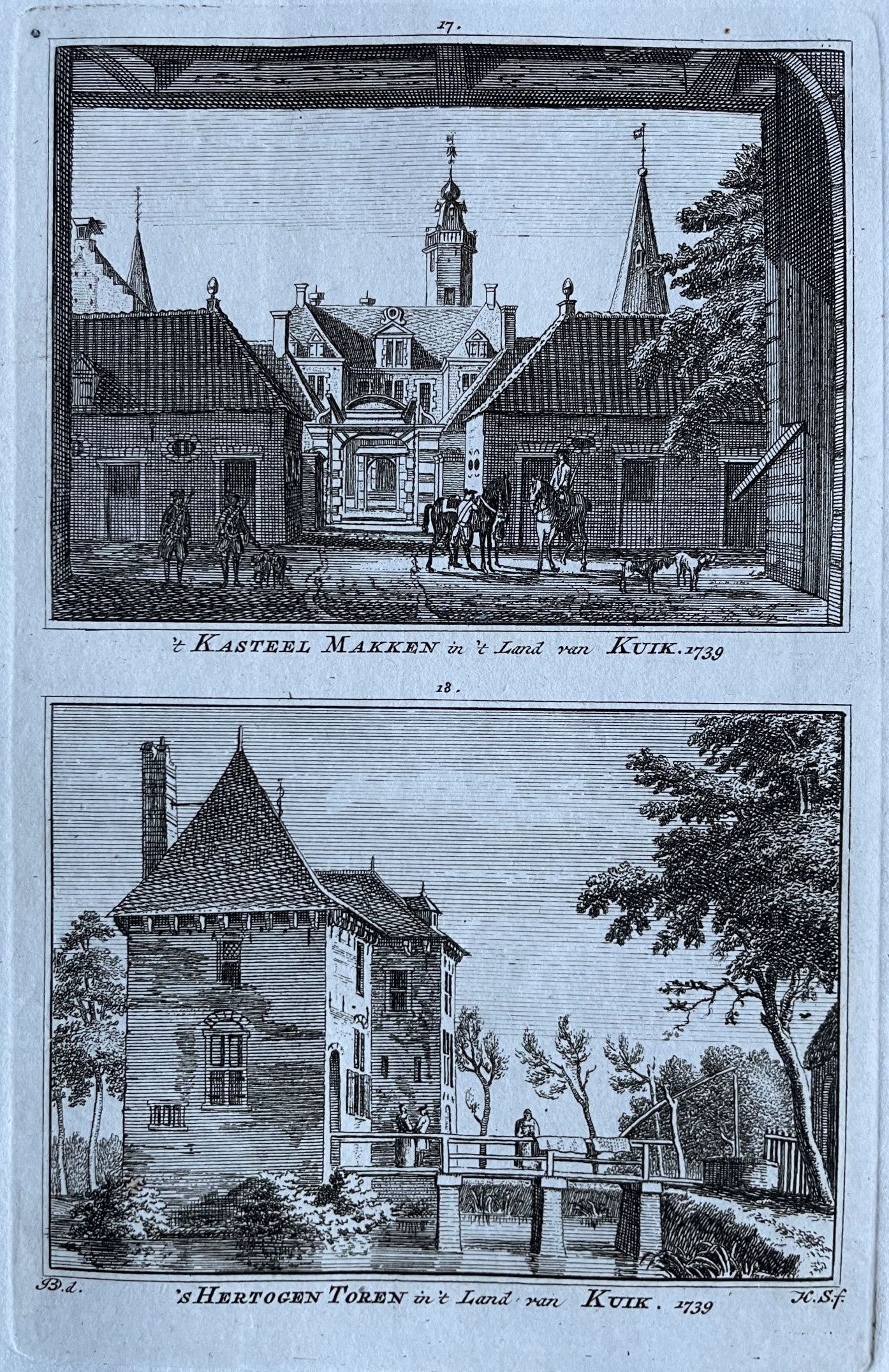 Vierlingsbeek Kasteel Makken - H Spilman - ca. 1750
