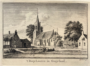 Laren 't Dorp Laaren in Gooyland - H Spilman - circa 1760