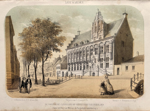 Leeuwarden Kanselarij - P Blommers / JC Loman jr - 1857