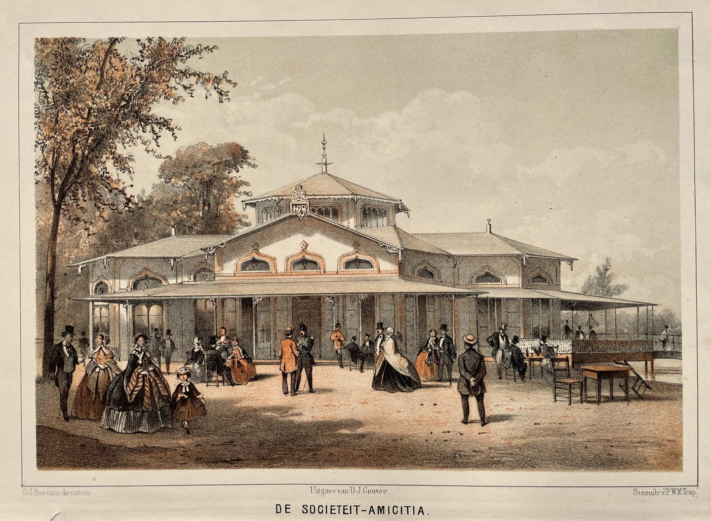 Leiden Sociëteit Amicitia - GJ Bos / PWM Trap / DJ Couvée - ca 1859