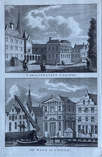 Leiden Gravensteen en Waag - KF Bendorp - 1793