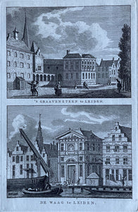 Leiden Gravensteen en Waag - KF Bendorp - 1793