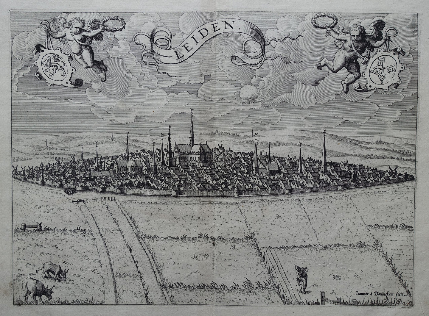 Leiden - Joannes van Doetecum - circa 1595