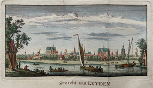 Leiden panoramisch aanzicht - circa 1700