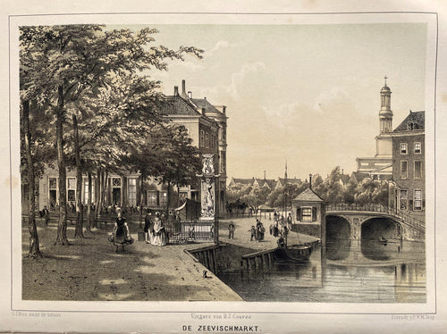 Leiden Vismarkt - GJ Bos / PWM Trap / DJ Couvée - ca 1859