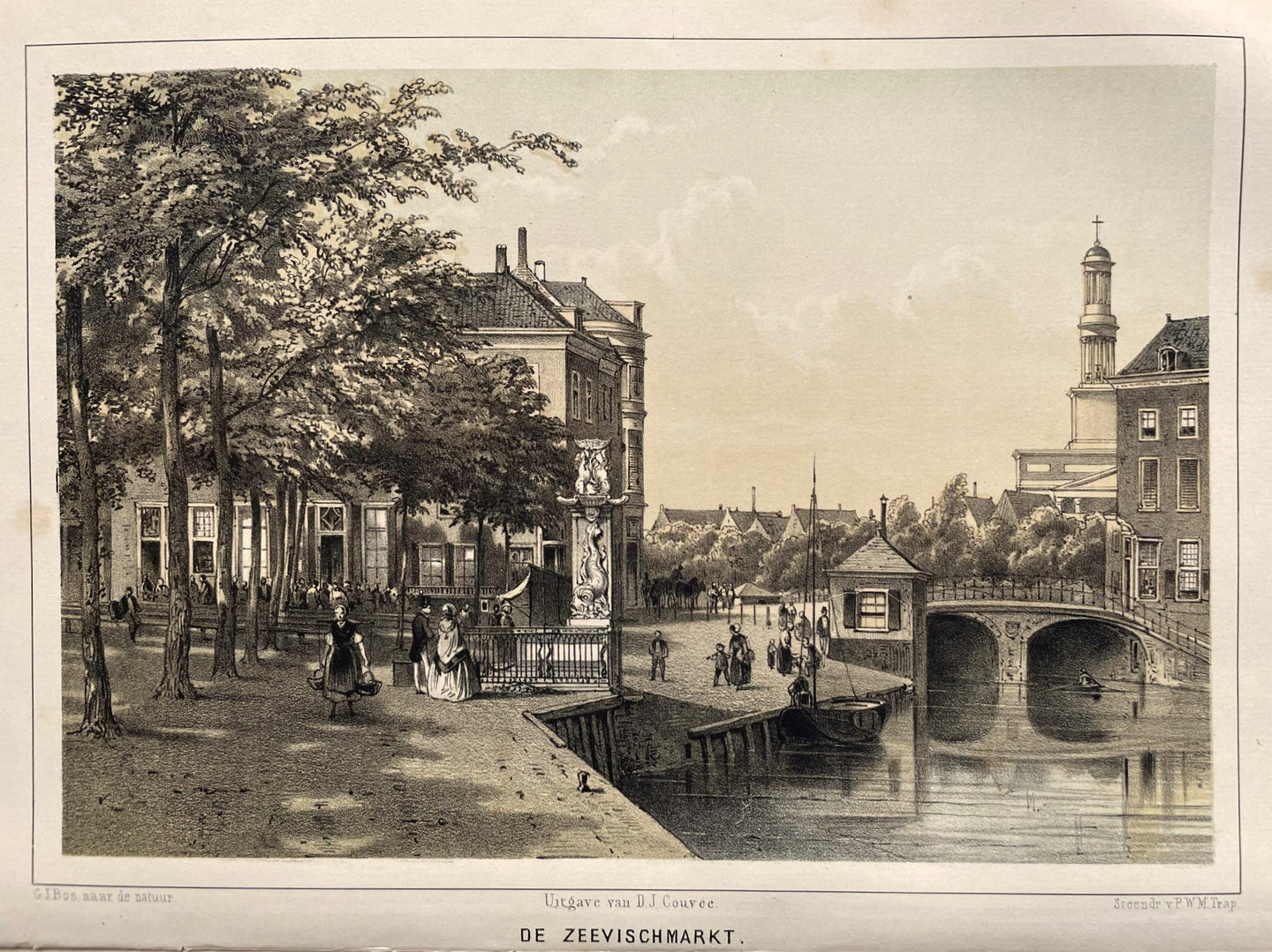 Leiden Vismarkt - GJ Bos / PWM Trap / DJ Couvée - ca 1859