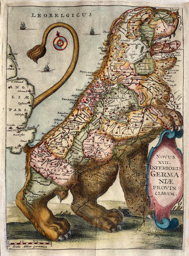 17 provinciën Leo Belgicus - F Strada - 1643
