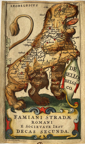 17 provinciën Leo Belgicus - F Strada - 1648