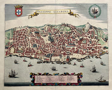 Load image in Gallery view, Portugal Lissabon Lisbon - J Janssonius / erven Janssonius van Waesberge - 1682