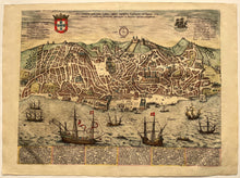 Afbeelding in Gallery-weergave laden, Portugal Lissabon Lisbon - G Braun &amp; F Hogenberg - circa 1600