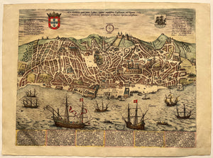 Portugal Lissabon Lisbon - G Braun & F Hogenberg - circa 1600