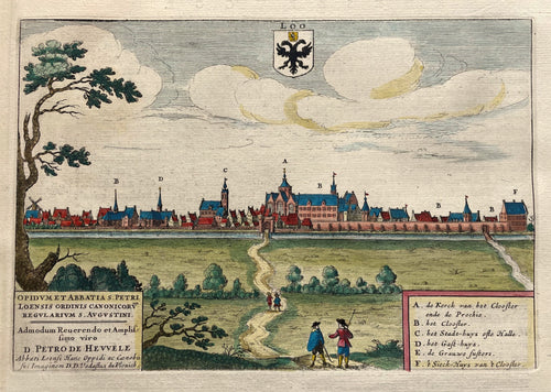 België Lo (Lo-Reninge) Aanzicht van Lo - J Blaeu - 1649