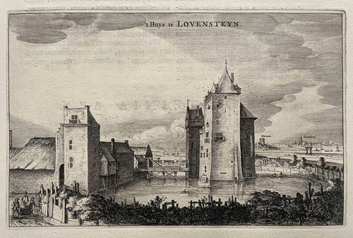 Poederoijen Slot Loevestein - J Blaeu - 1649