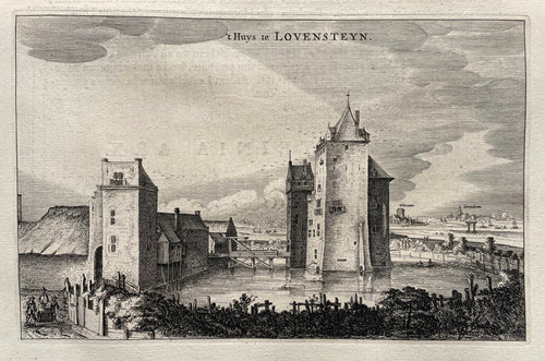 Poederoijen Slot Loevestein - J Blaeu - 1649