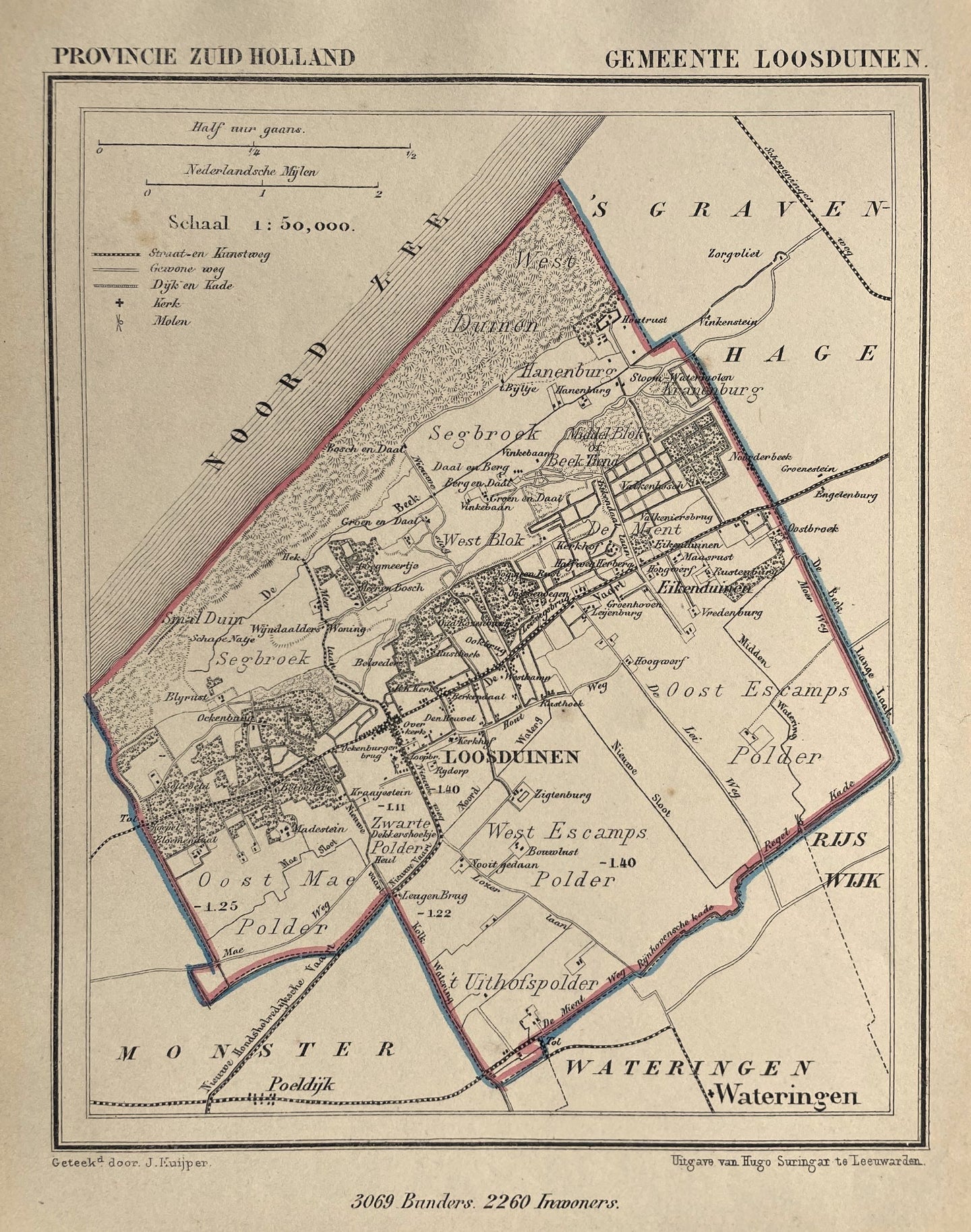 Loosduinen - J Kuijper / H Suringar - ca. 1867