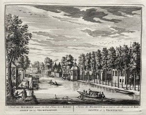 Maarssen Gezicht op het dorp met buitenplaatsen - D Stoopendaal - 1719