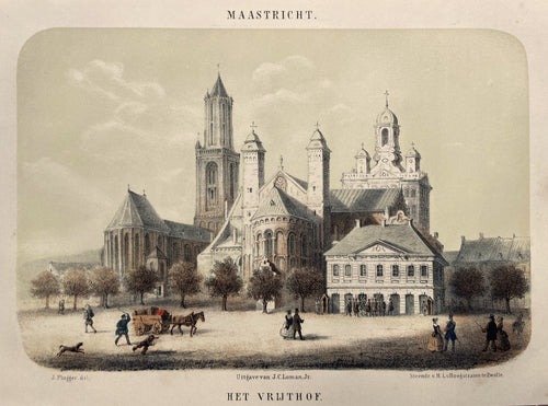 Maastricht Vrijthof - L van Hoogstraten / JC Loman jr - 1857
