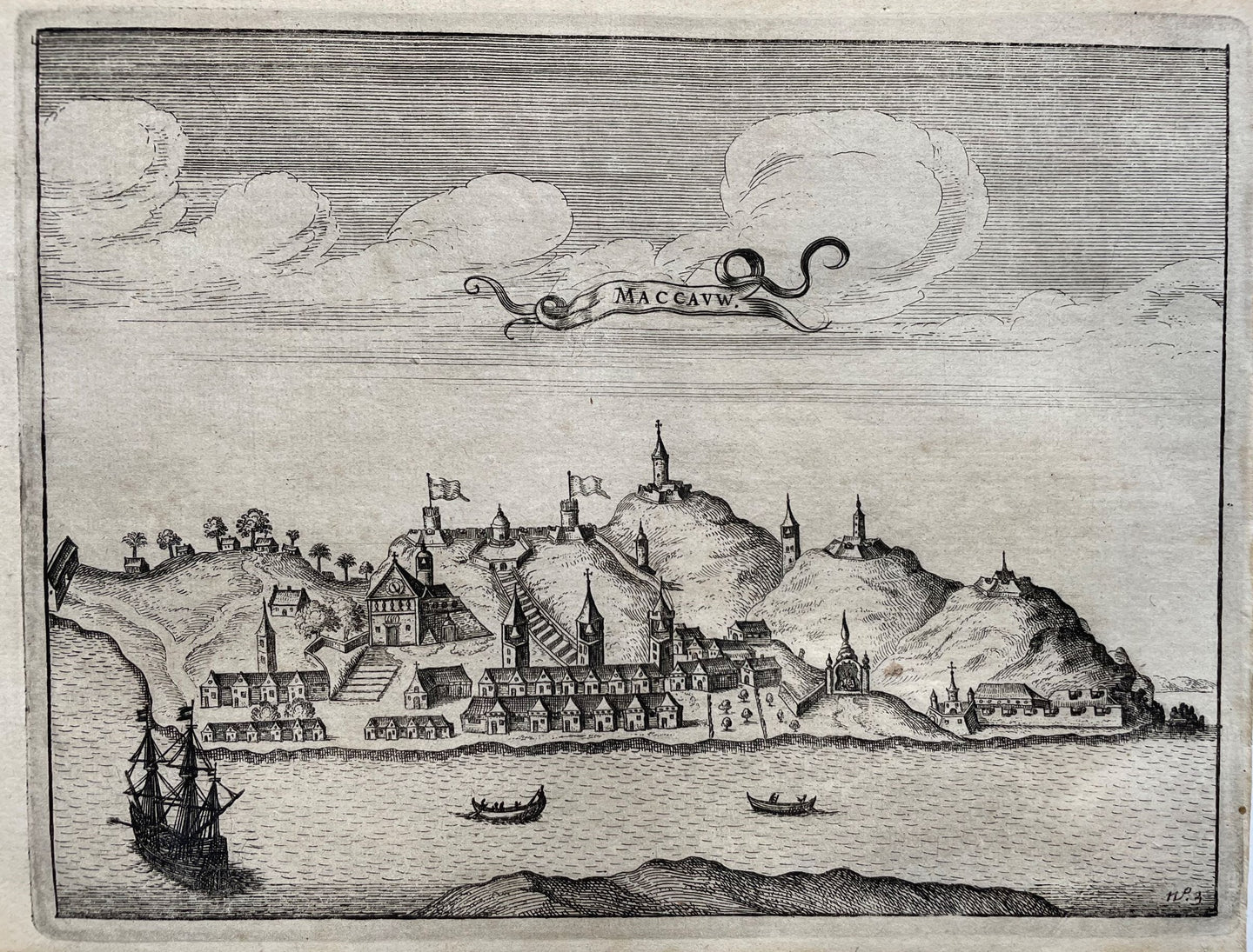 China Macau (Macao) - I Commelin J Janssonius - 1646
