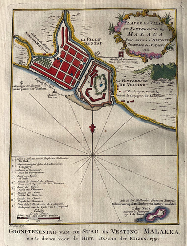 Maleisië Malakka Malaysia Malacca City - J van der Schley / P de Hondt - 1763