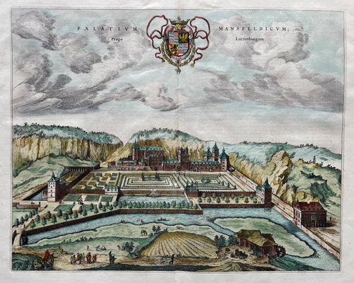 Luxemburg  Paleis La Fontaine (Mansfeld) - J Blaeu - 1649