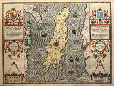 Britse Eilanden Isle of Man British Isles - John Speed - circa 1620.