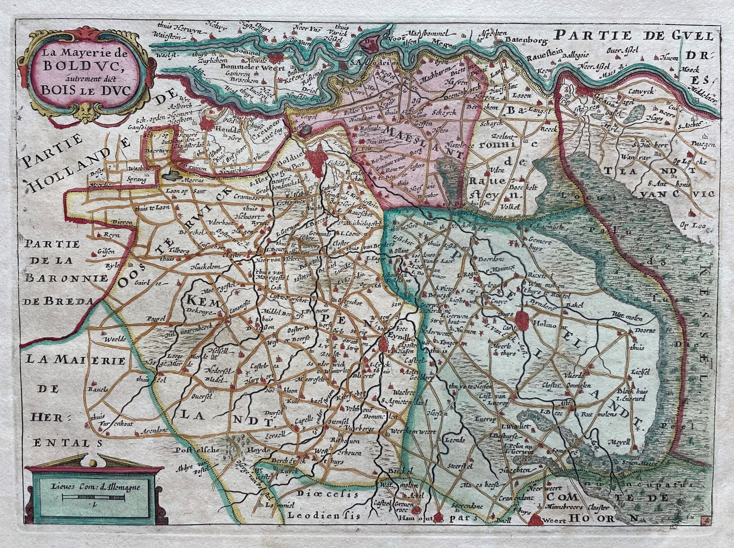 Brabant Meijerij van 's-Hertogenbosch - JA Colom - 1660