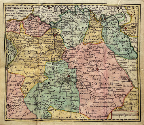 Brabant Meijerij van 's-Hertogenbosch - H de Leth - 1740