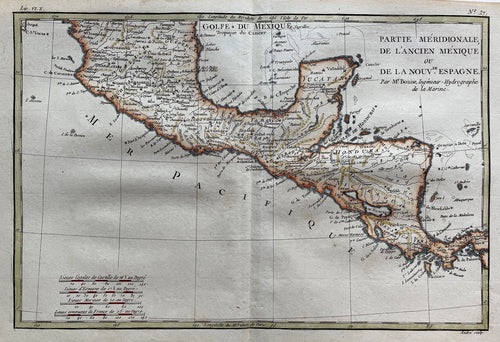 Centraal Amerika Southern Mexico Central America - G Raynal / R Bonne - 1780