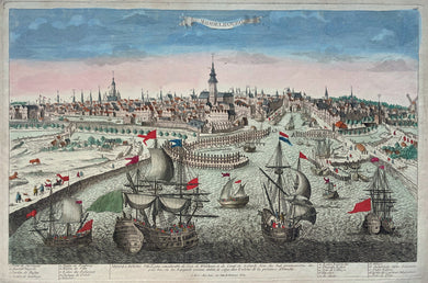 Middelburg Aanzicht van de stad - Jean Crépy / Pierre Aveline - 1692