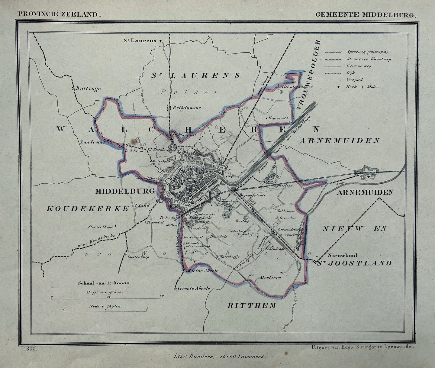 Middelburg Gemeente - Kuijper / Suringar - 1866