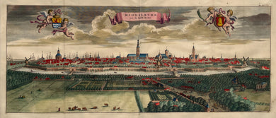 Middelburg Panorama: aen de Landt Zyden - M Smallegange - 1696