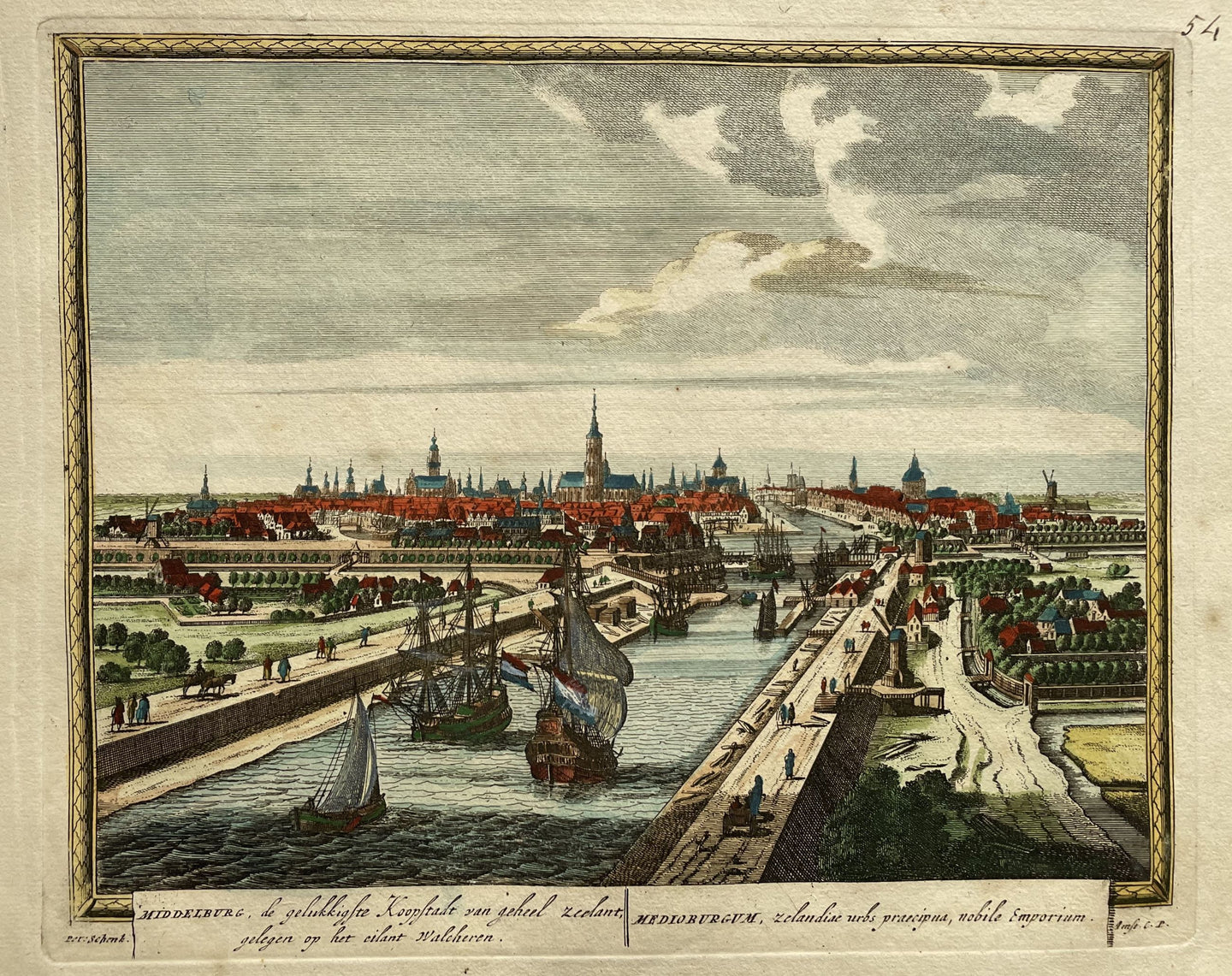 Middelburg  - P Schenk - ca 1695