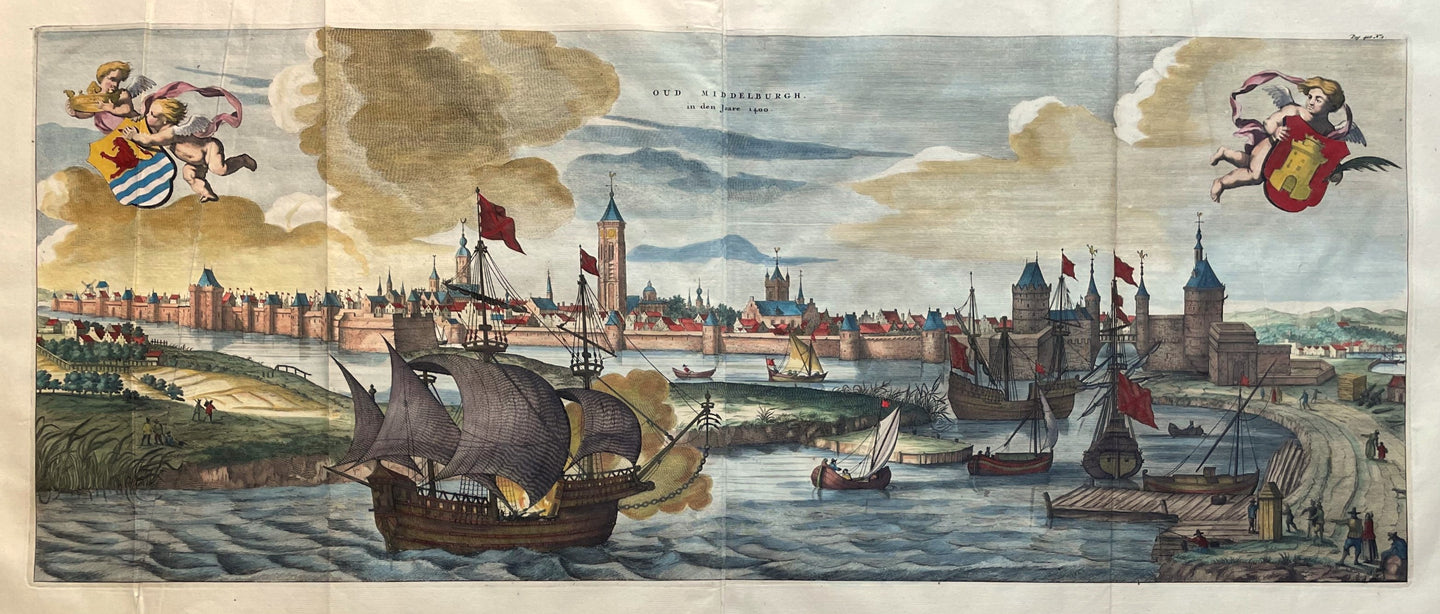Middelburg Aanzicht 'Oud Middelburgh' - M Smallegange - 1696