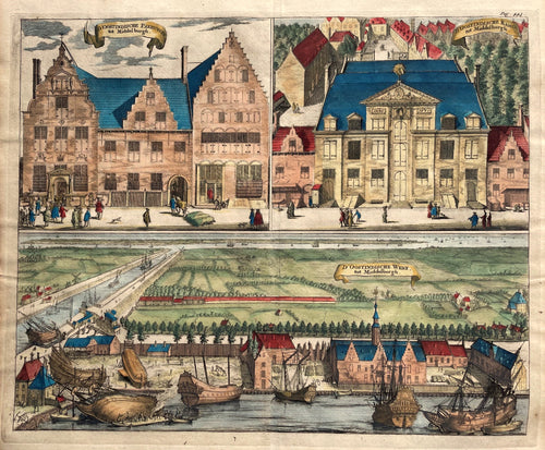Middelburg VOC werf en gebouwen - M Smallegange - 1696