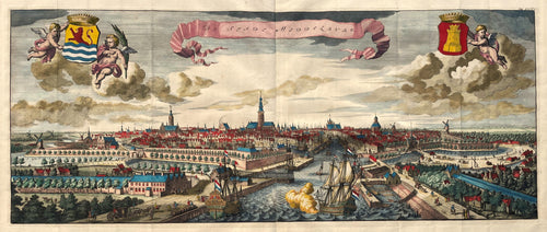 Middelburg Aanzicht 'De Stadt Middelburg' - M Smallegange - 1696