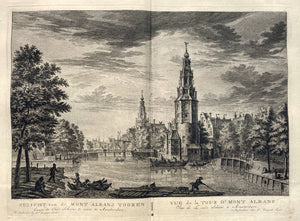 Amsterdam Montelbaanstoren Oude Schans - P Fouquet - 1783