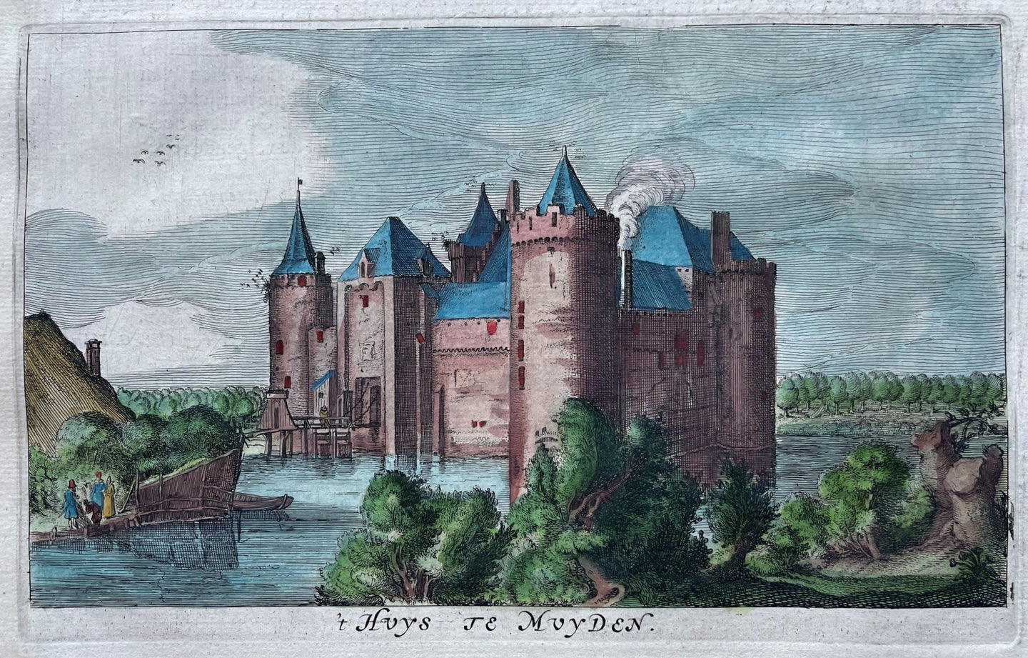 Muiden Muiderslot - J Blaeu - 1649