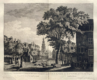 Amsterdam Singel Munttoren - P Fouquet - 1783