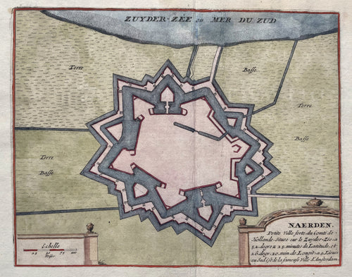 Naarden Plattegrond van de vesting - N de Fer - 1695