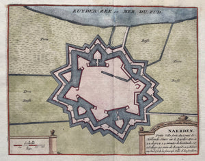Naarden Plattegrond van de vesting - N de Fer - 1695