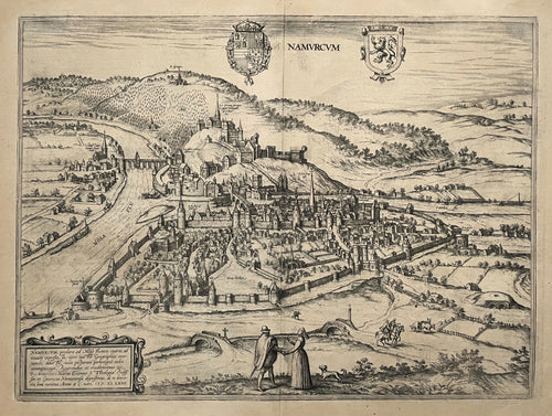 België Namen Belgium Namur - G Braun & F Hogenberg / J Janssonius - 1657
