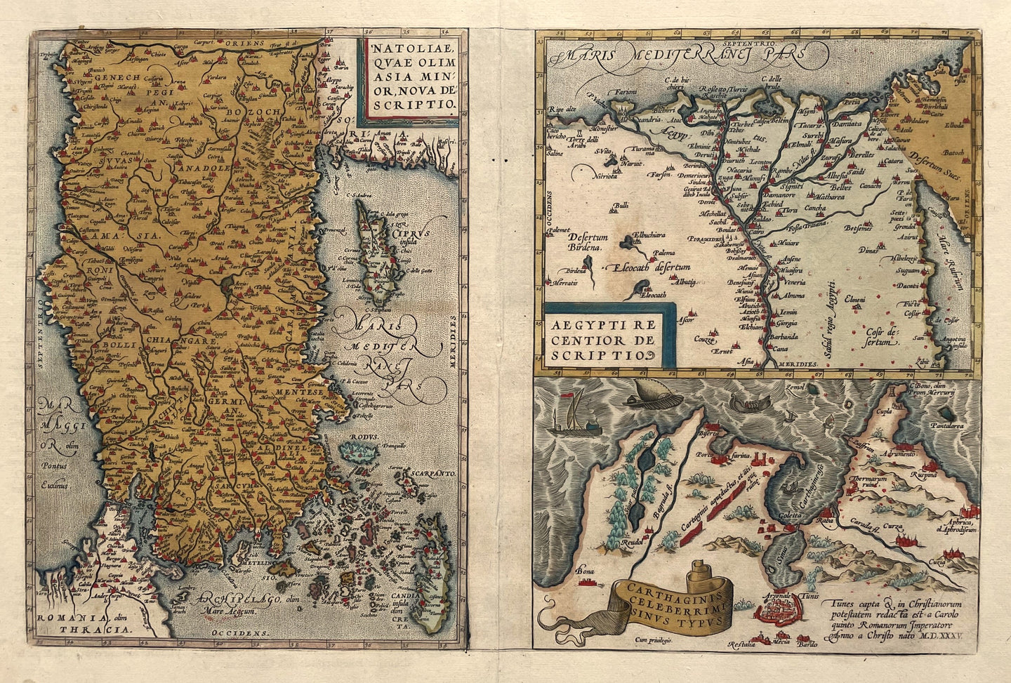 Turkije Egypte Asia Minor Turkey Egypt - A Ortelius - 1598