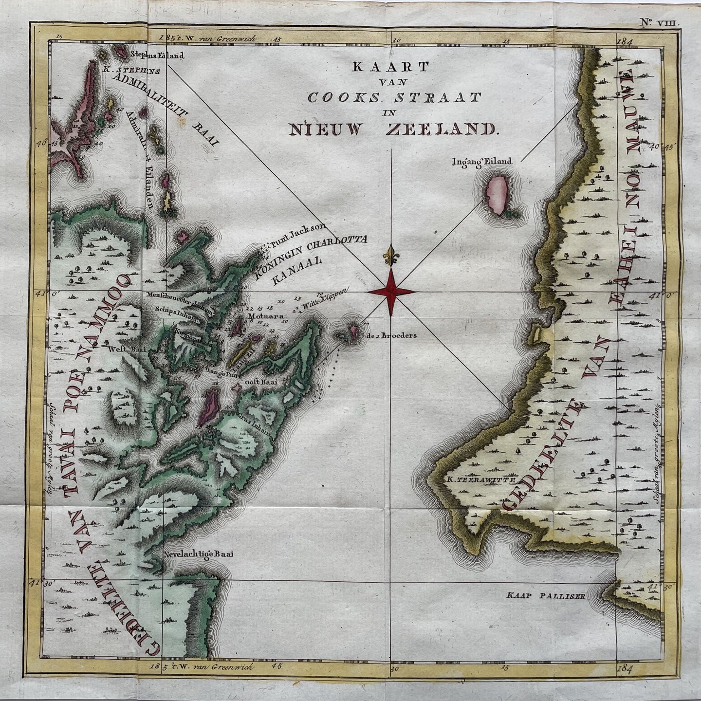 Nieuw-Zeeland Cook Strait New Zealand - J Cook - circa 1797