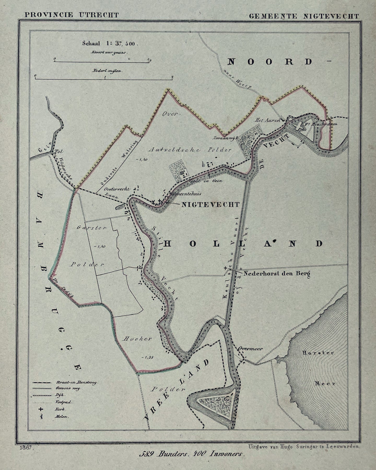 Nigtevecht - Kuijper / Suringar - 1867