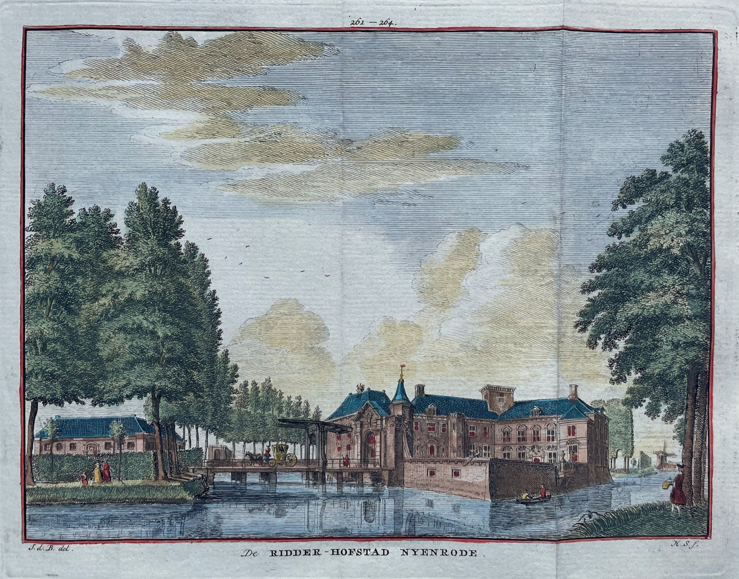Breukelen Nijenrode - H Spilman - ca. 1750