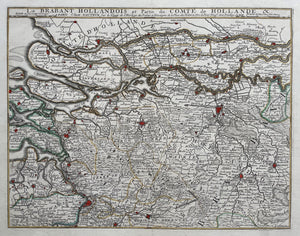 Noord-Brabant Zuid-Holland Gelderland Betuwe - Jean-Baptiste Nolin - 1703