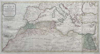 Noord-Afrika Middellandse Zee North Africa Mediterranean - I Tirion - 1764