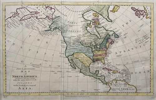 Noord-Amerika North America - Thomas Bowen - circa 1785